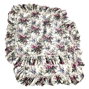 European Pillow Shams by Hollander Floral English Garden Shabby Chic Cottagecore